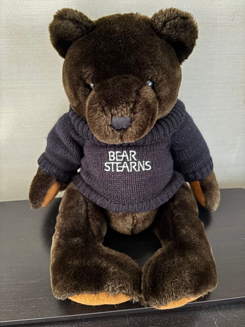 BEAR STEARNS ぬいぐるみ ロゴ入りセーター付き