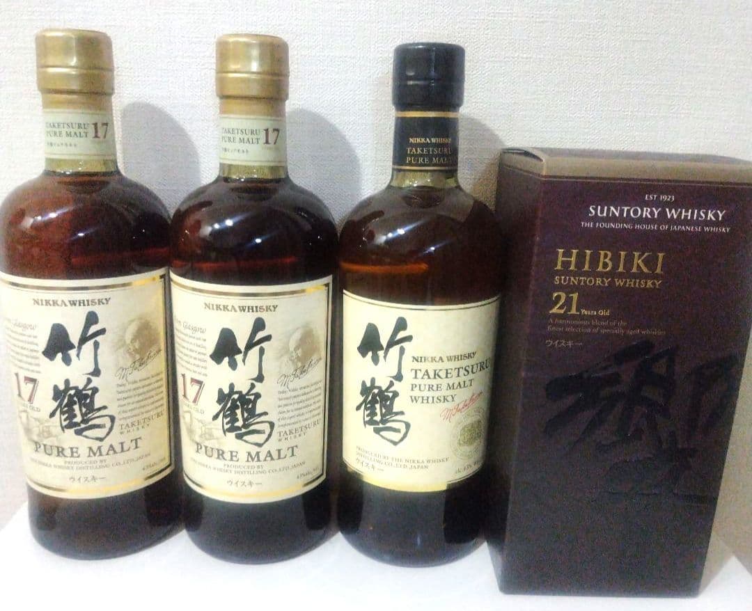 竹鶴17年　竹鶴　響21年　4本セット
