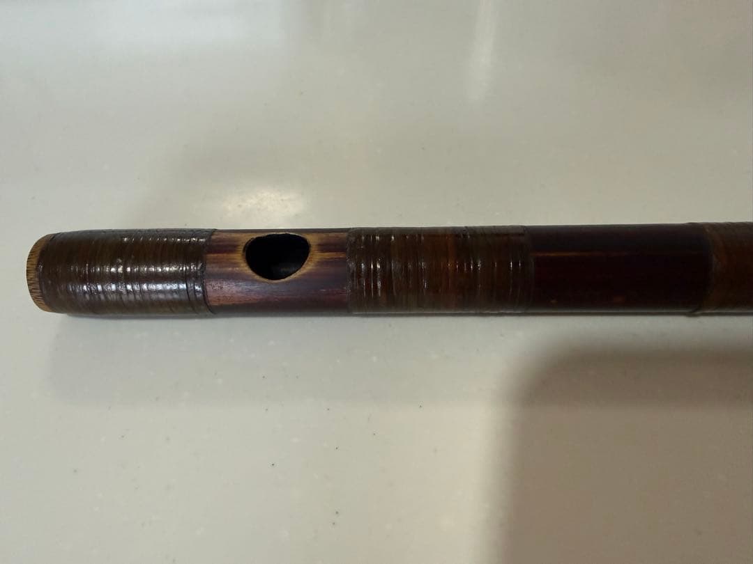 篠笛 煤竹　六穴　立平　七本半調子　古典調
