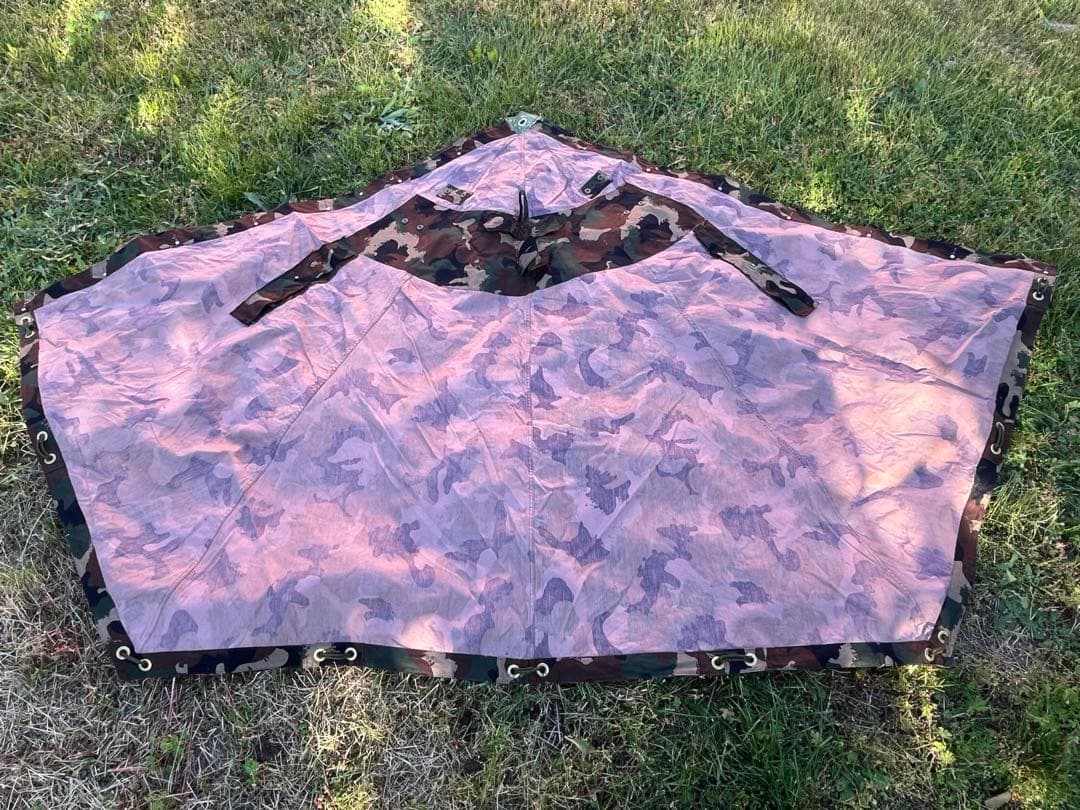 [B] ハンガリー軍幕　M90カモ 軍幕　ポンチョテント　1枚