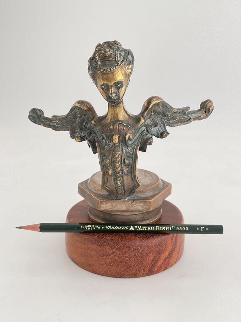 FrenchLady1910Bronze貴婦人JMTrident三叉槍貴族王公族