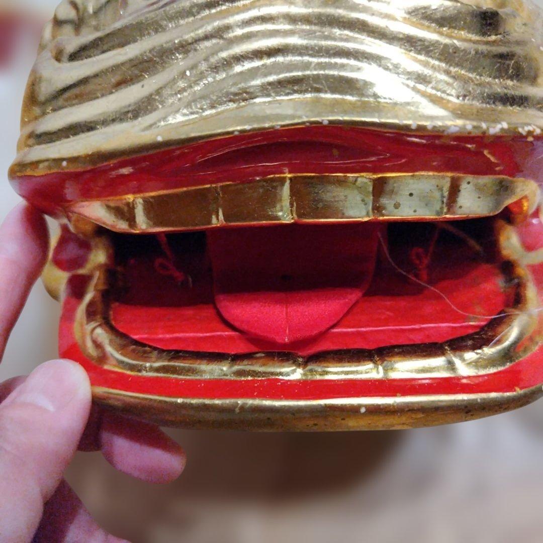 連獅子　白　親獅子　日本舞踊小道具