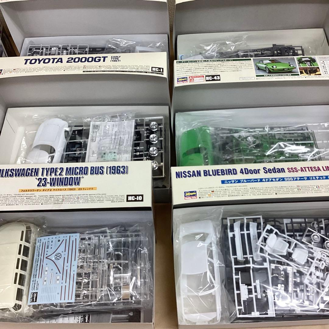 ハセガワ 1/24スケール 旧車・名車プラモ9個セット 未組立品