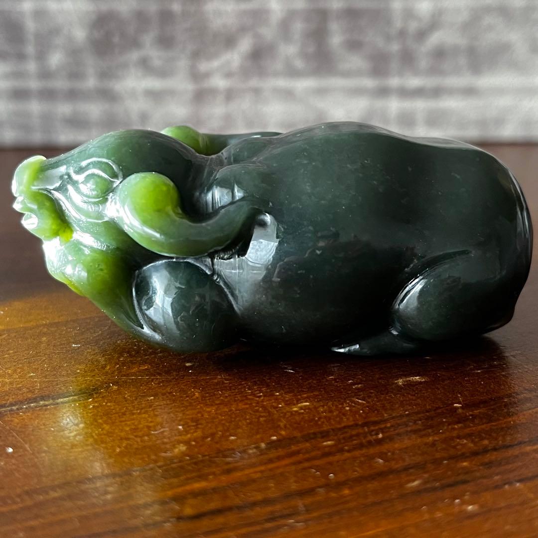 和田玉 ろうかん 青玉 藍青 古翡翠 彫刻 ネフライト 軟玉 アンティーク 希少