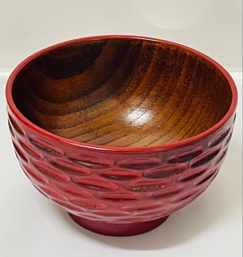 未使用品銘々木製漆器椀 5個セット