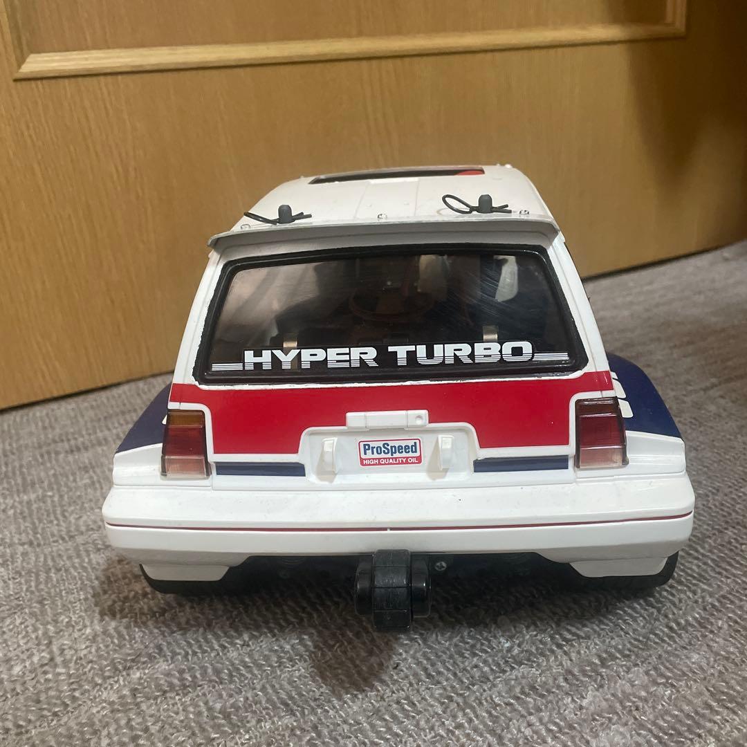 組立塗装済み　タミヤ　HONDA シティターボ　新品タイヤ、ホイールセット