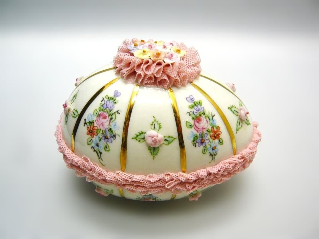 アイリッシュ ドレスデン　エッグボックス　　小物入れ