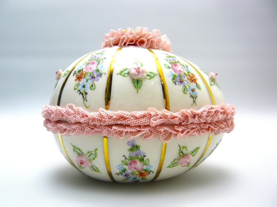 アイリッシュ ドレスデン　エッグボックス　　小物入れ