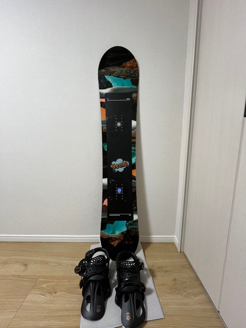 RIDE HEARTBREAKER 143cm スノーボード、FLUXセット