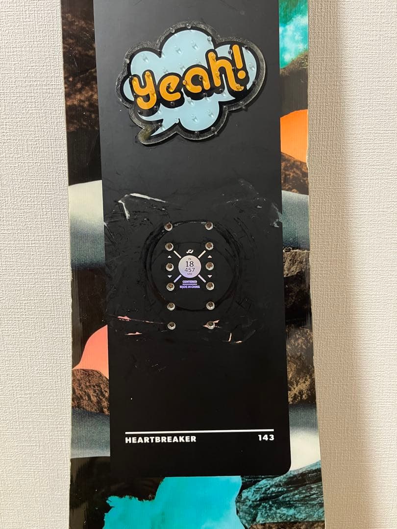 RIDE HEARTBREAKER 143cm スノーボード、FLUXセット