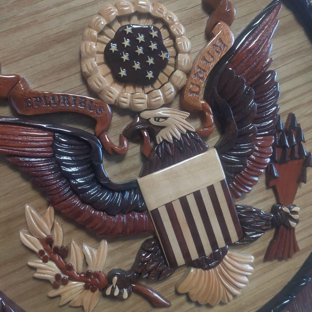 アメリカ合衆国 ARMY 陸軍 壁掛け インテリア 木製 彫刻