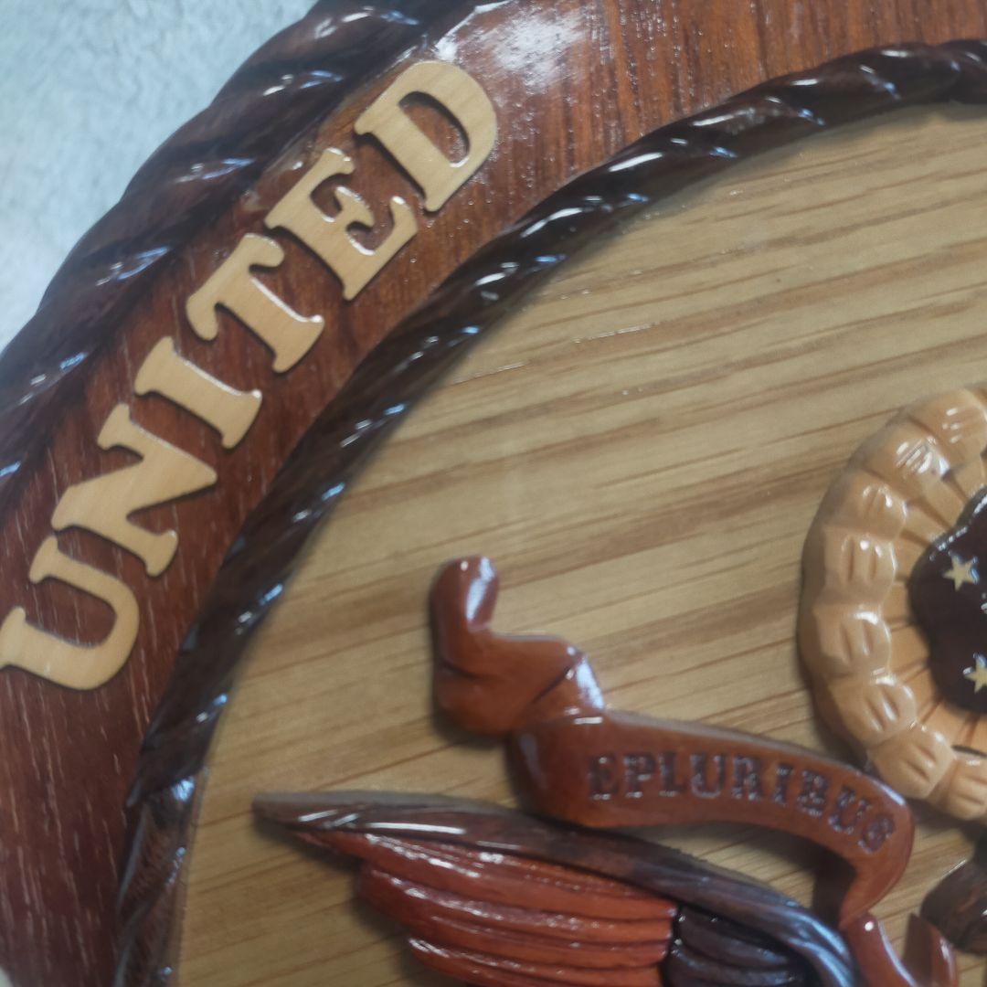 アメリカ合衆国 ARMY 陸軍 壁掛け インテリア 木製 彫刻