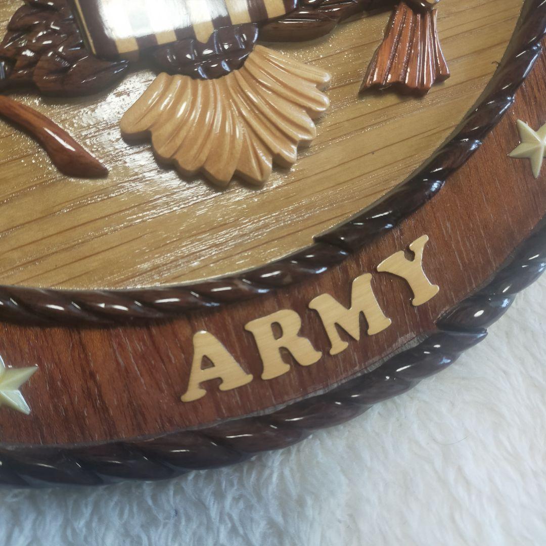 アメリカ合衆国 ARMY 陸軍 壁掛け インテリア 木製 彫刻