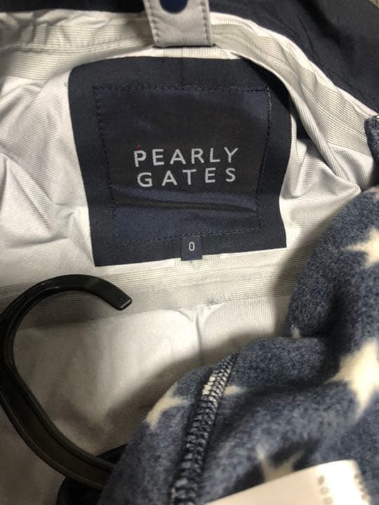 美品❣️パーリーゲイツ防寒ジャンパー　2枚二重　中は星柄　サイズ0寒さ対策