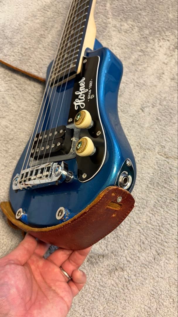 改造済/キズ有り Hofner Shorty ミニギター Gretsch風