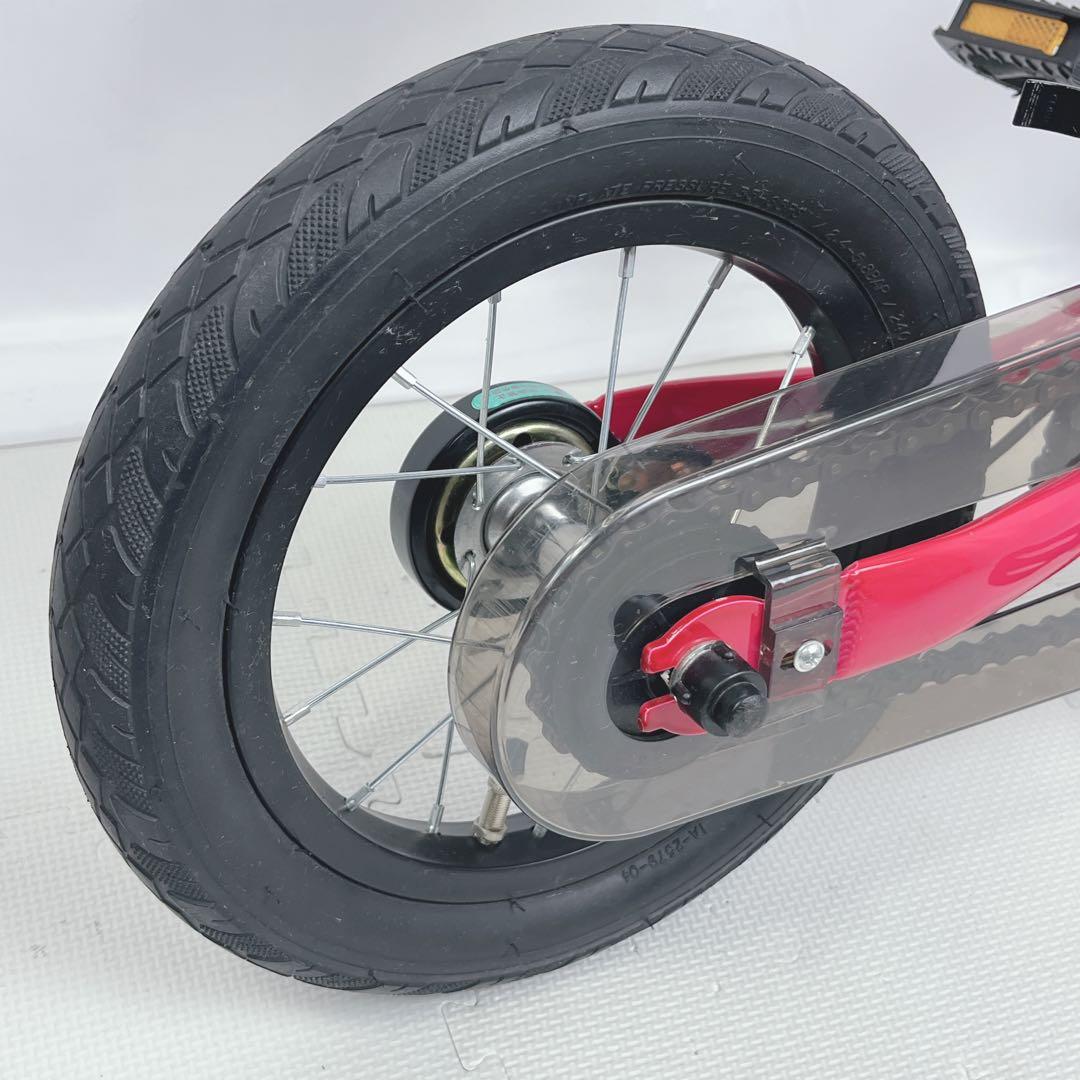 【美品】へんしんバイク2 12インチ ピンク スタンド付