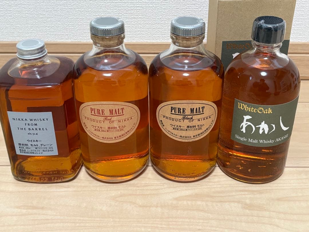 500mlウイスキー4本セット
