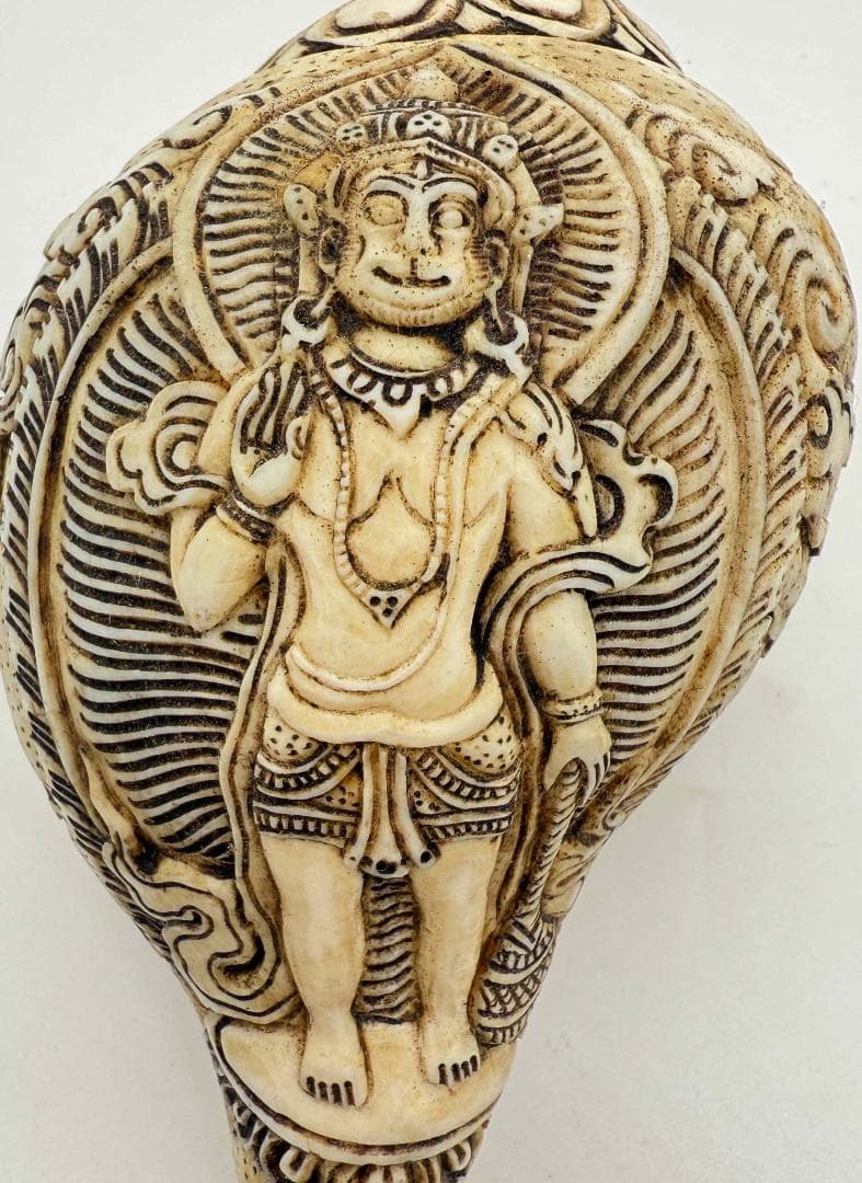 ◆チベット密教法具　法螺貝（シャンカ）・ハヌマーン 1