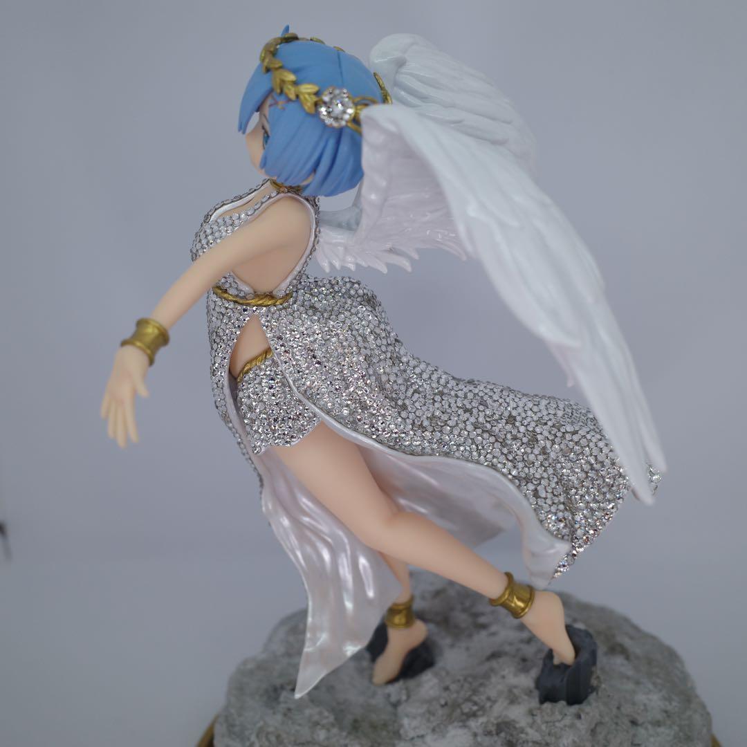 【スワロフスキー7000個使用 】　レム　フィギュア　リゼロ　熾天使　リペイント