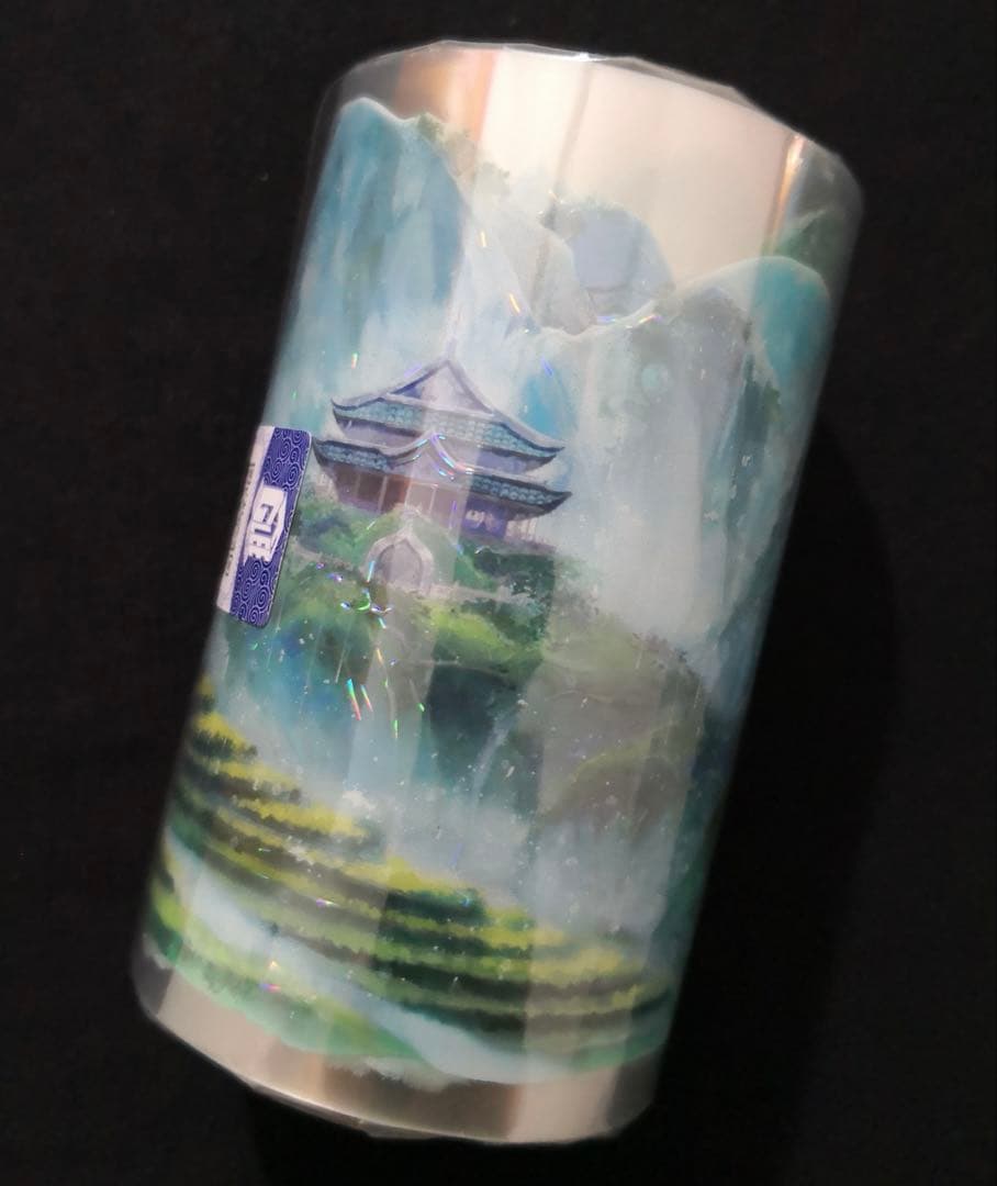【8752】海外　マステ　3/5/巻売り　貝殻光カッティング　風景
