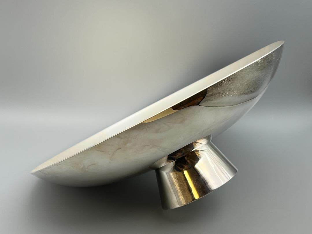 純銀刻印　大皿　銀盃　銀杯　祝盃　重量約742g