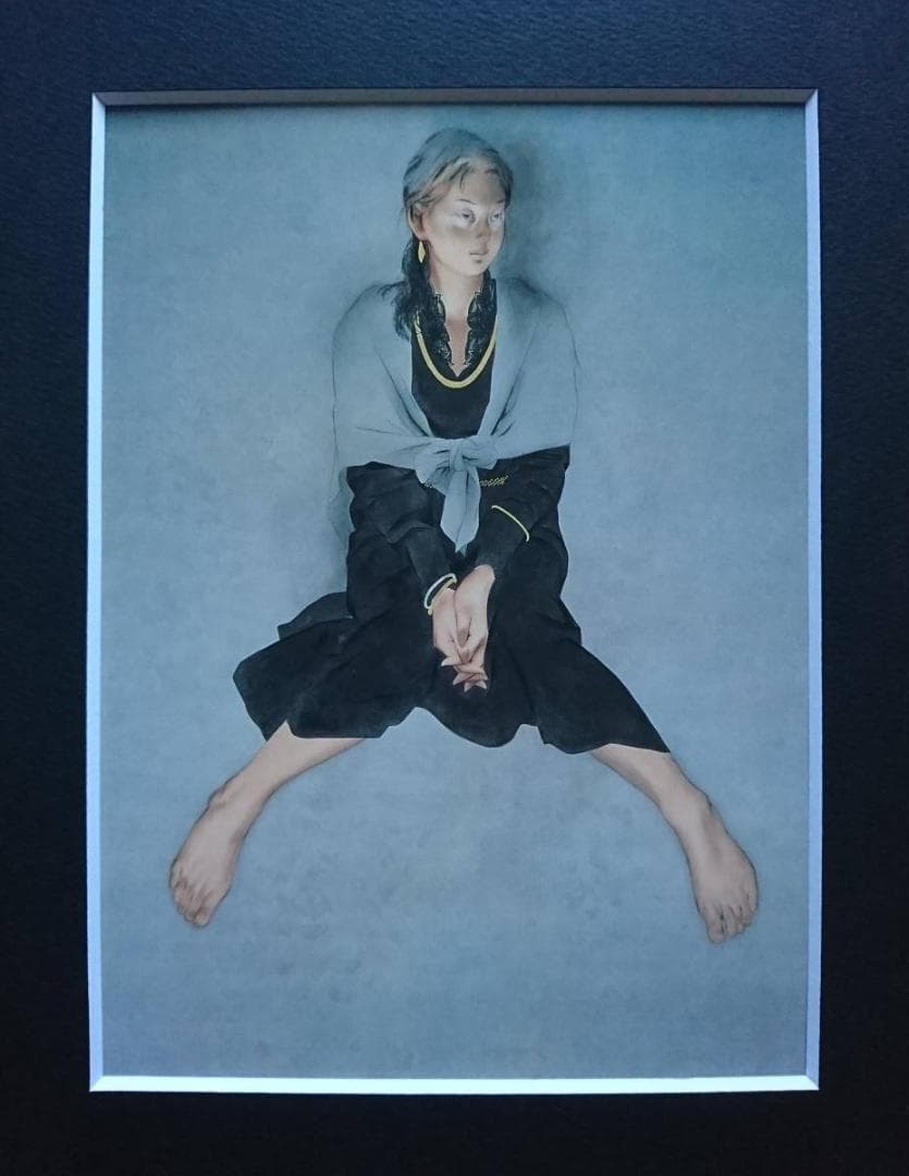 北田 克己、冬の訪ひ、厳選、希少画集画、新品高級額 額装付、きただ かつみ