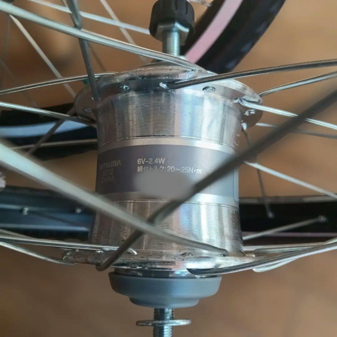 m*u様 ブリヂストン20インチ1.95幅オートライト前後輪セットシングルギア