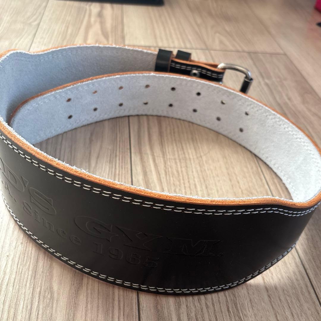 GOLDSトレーニング・パワーベルト ブラック　スクワットマニア