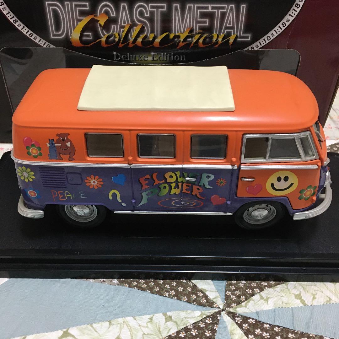 ミニカー☆フォルクスワーゲン　マイクロバス　1/18 アンテーク　インテリア