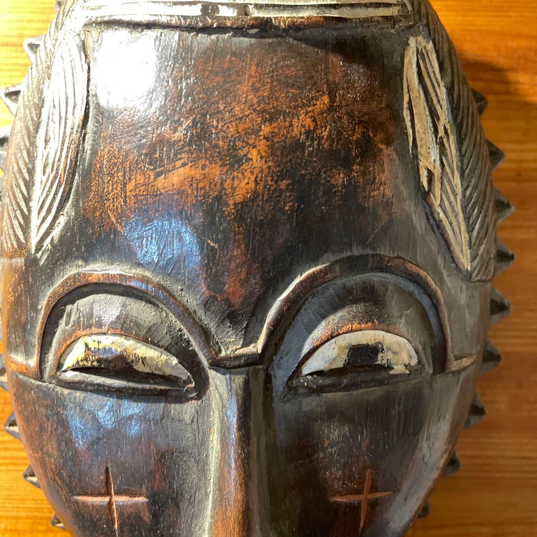 コートジボワール　ヤウレ族　お面　アフリカ　マスク