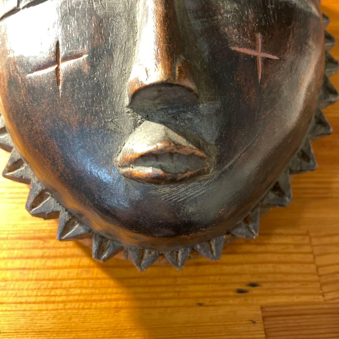 コートジボワール　ヤウレ族　お面　アフリカ　マスク