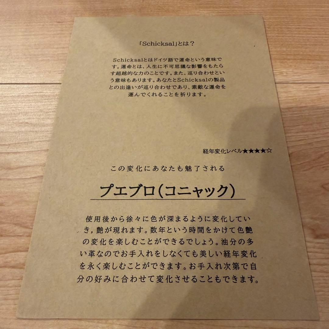 革軸ペン　プエブロ コニャック　シックザール　schicksal