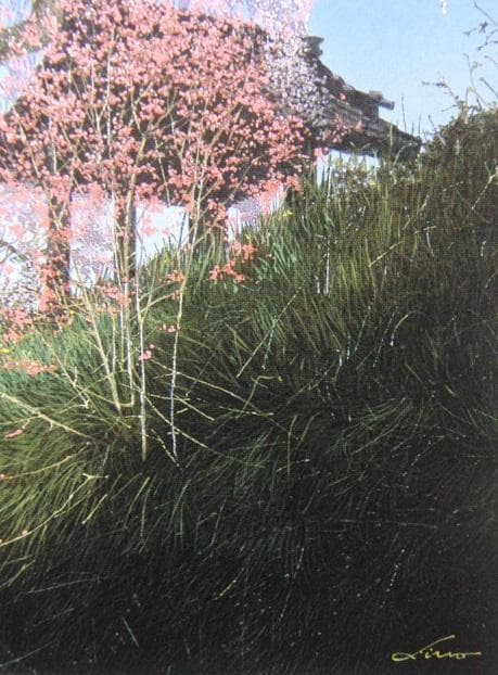 田中芳照、春鐘、希少な画集より、新品高級額、額装付、状態良好