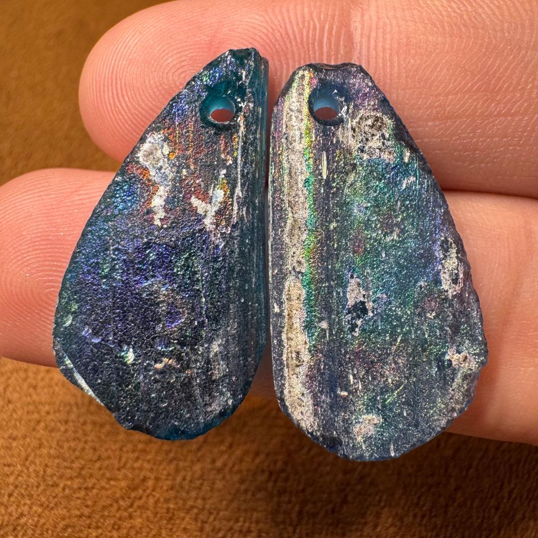 ✴︎高品質 ✴︎ローマングラス ボトル 破片 ローマ帝国 約1700年前