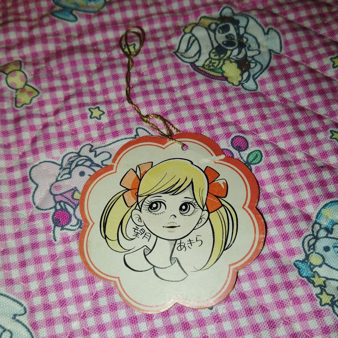 【希少】望月あきら カバン 赤 エナメル タグ付き 1970年代 レトロ