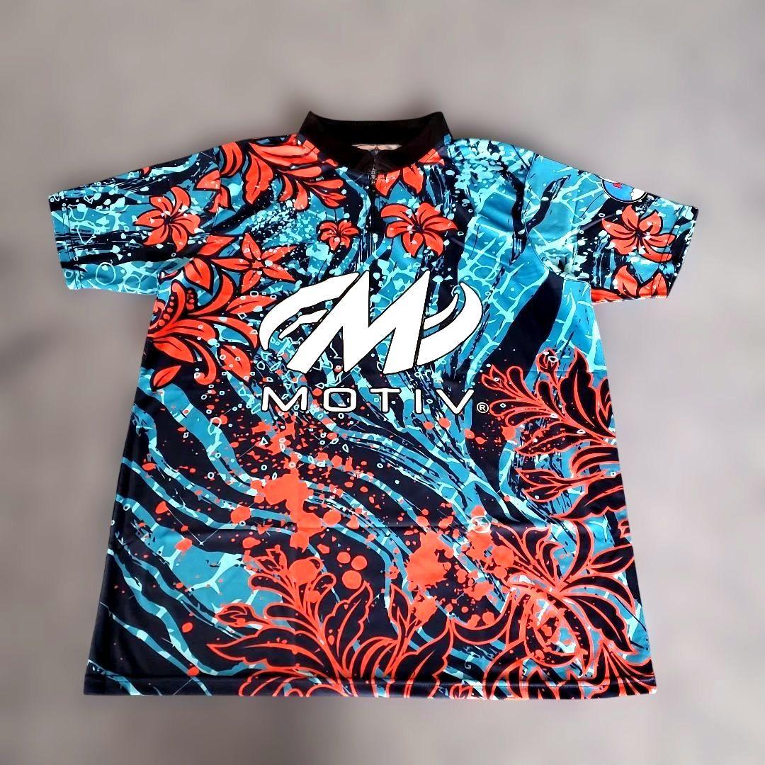 ✨日本未発売✨モーティブ 【2XL】　ブルー 大きめ　ボウリングウェア