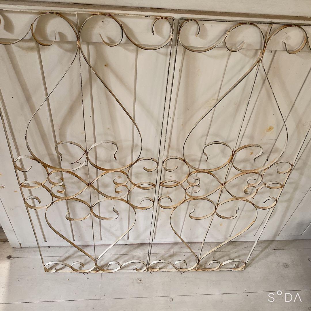 サナ23日まで取り置き アンティーク　アイアンフェンス ガーデンフェンス