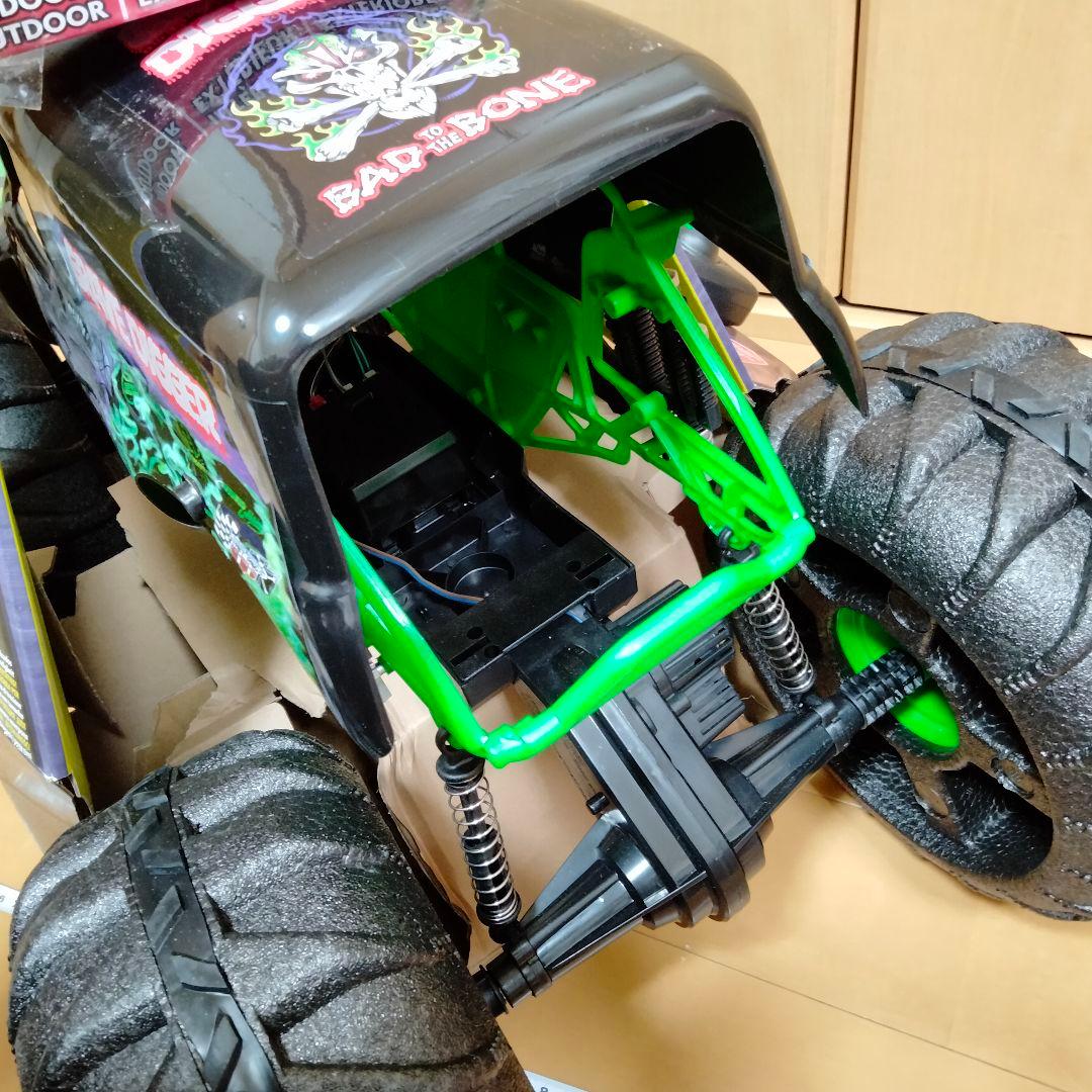 【巨大】モンスタージャム オフィシャル メガ グレイブ ディガー 全地形対応