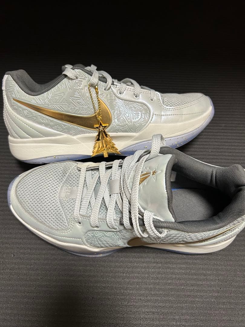 JA2 NIKEバスケットボールシューズ ホワイト/ゴールド