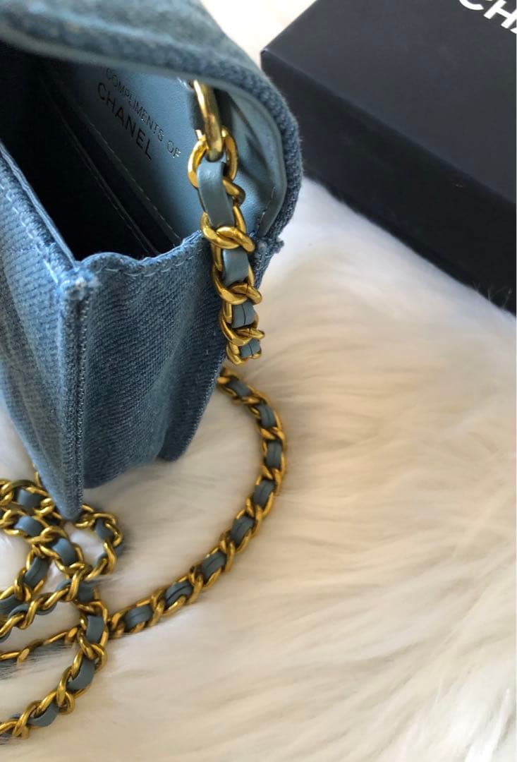 新品未使用　シャネル ノベルティ デニムミニショルダーバッグ