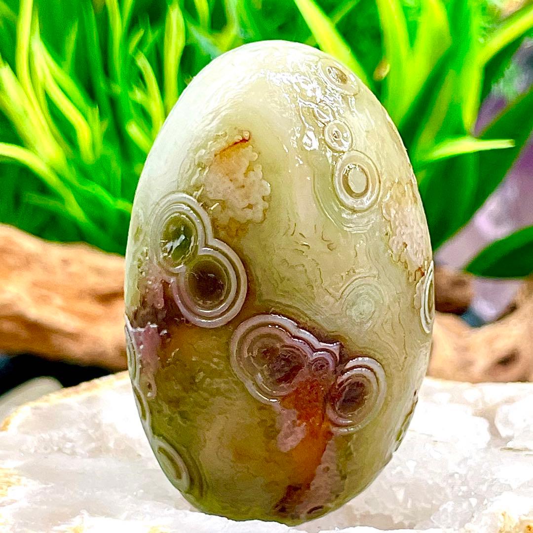 ゴビ瑪瑙 原石 S717 ゴビ石 天眼石 鉱物 標本 49.5ｇ