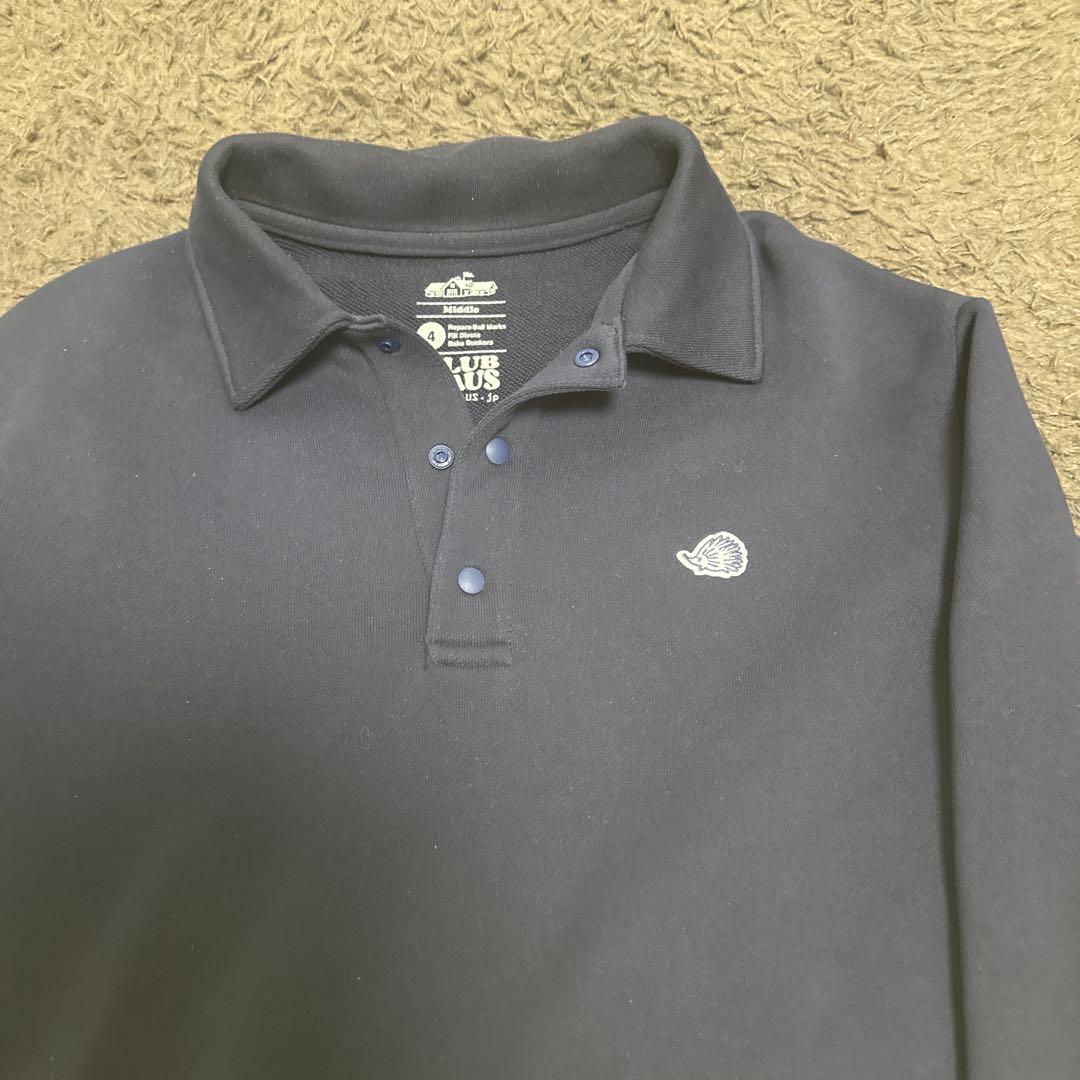 CLUBHAUS クラブハウス　スウェットポロネイビー　サイズM