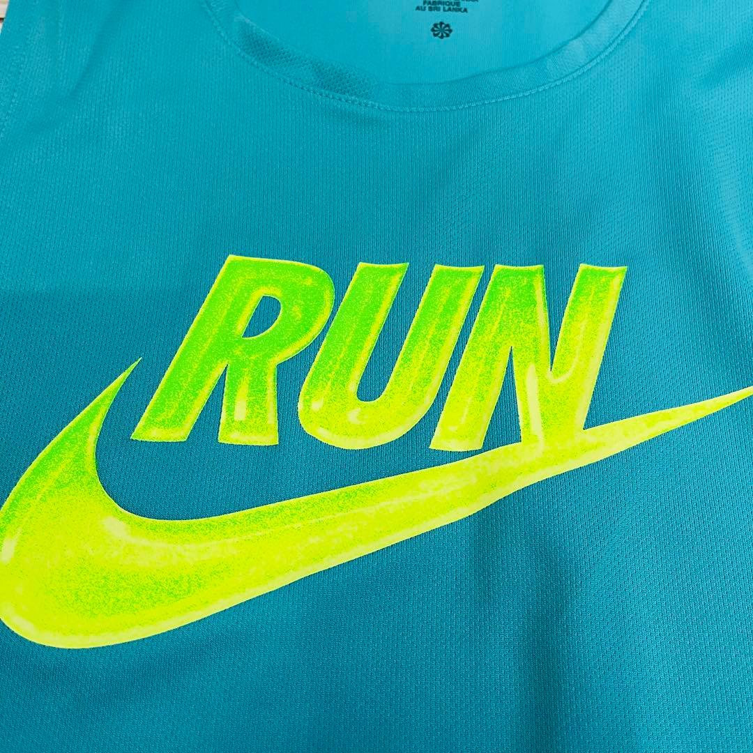 ナイキ　ランニングシャツ・ショーツセット　ターコイズ/黒　L 新品