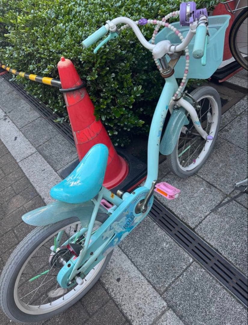 ディズニー　アリエル　自転車　18インチ