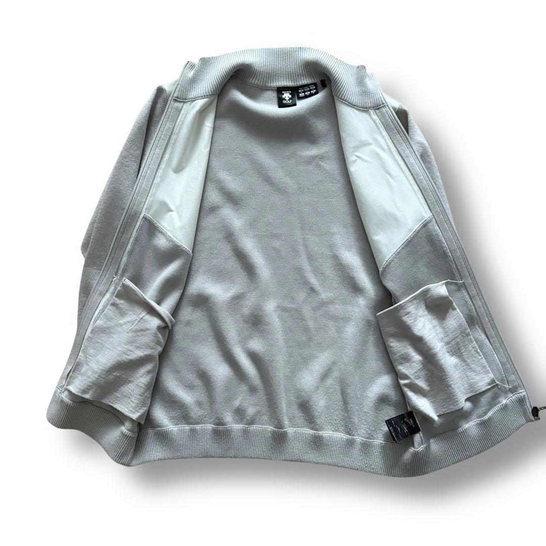 DESCENTE GOLF フルジップ ハイブリッド ストレッチ セーター M