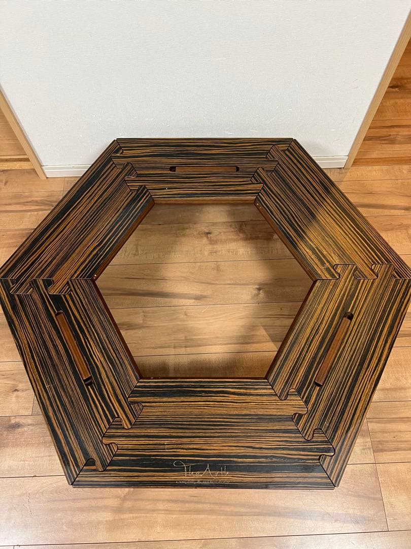 thearth ざぁーす　ヘキサテーブル　黒しま次郎　ケース付き