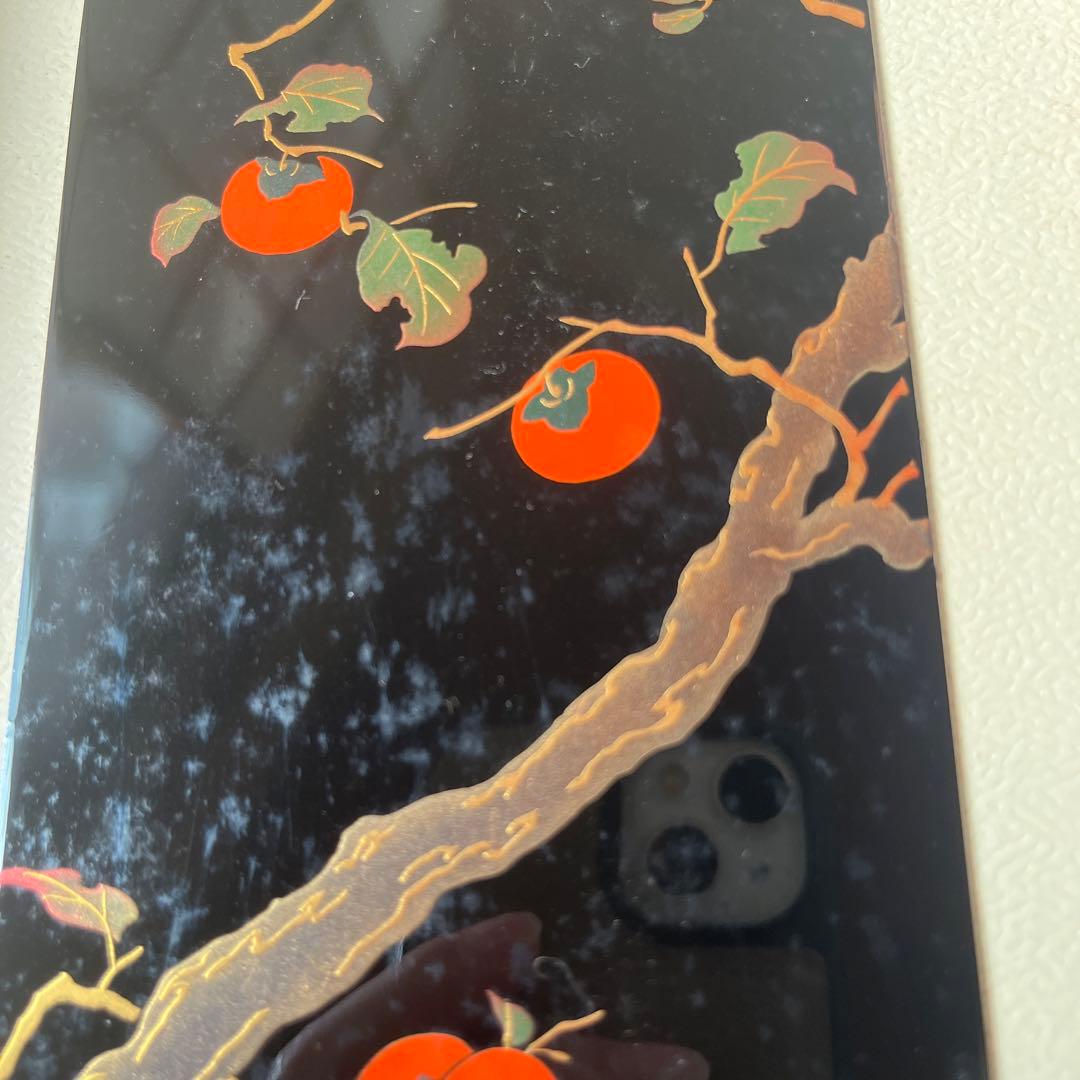 漆芸 柿の実デザイン作品