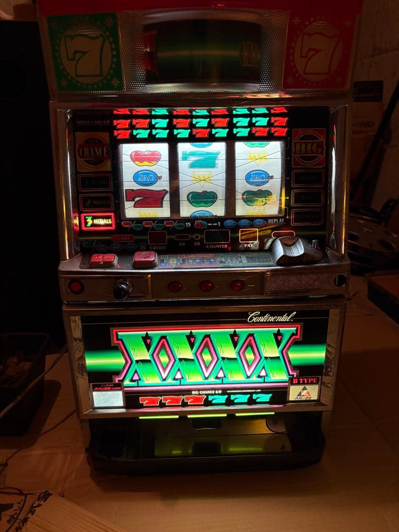 遊戯可能 パチスロ実機 コンチネンタル4X レトロスロット