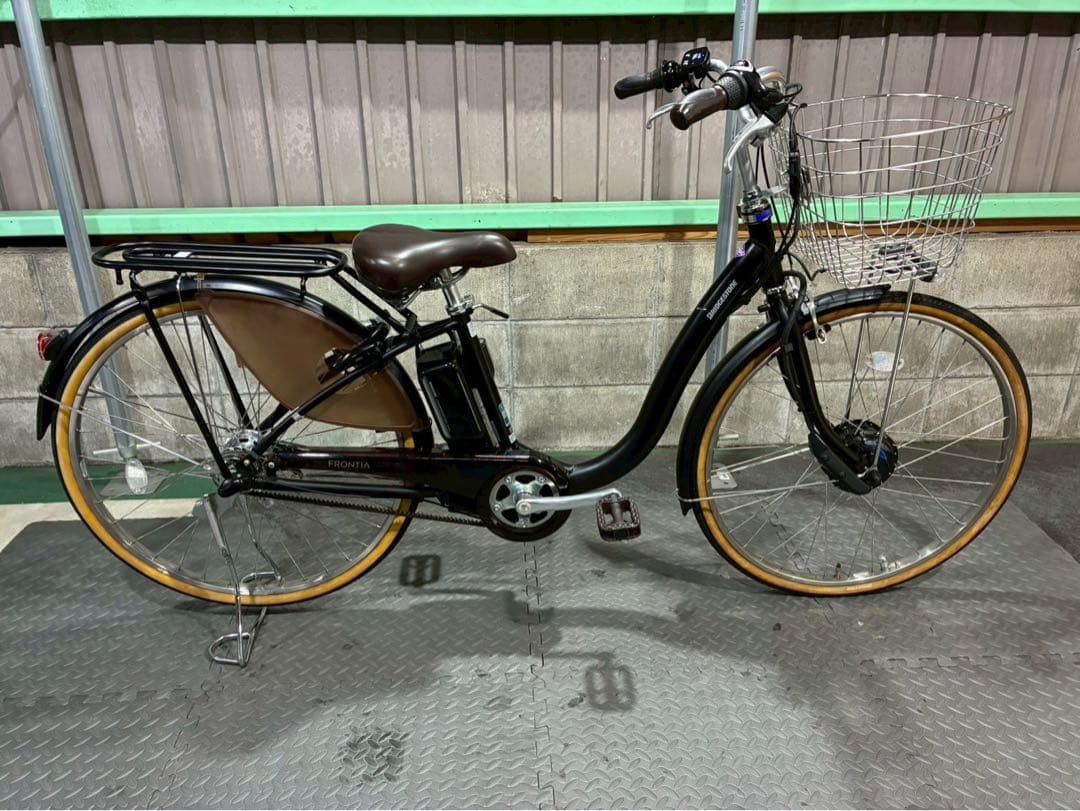 №8615 電動自転車　ブリヂストン　フロンティア 26インチ ブラック✨美品✨