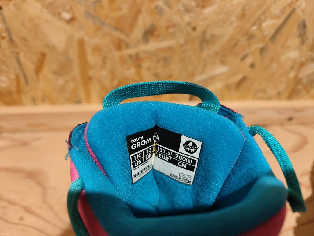 K*t様 BURTON GROM子ども用スノーボードブーツビンディングセット　バ
